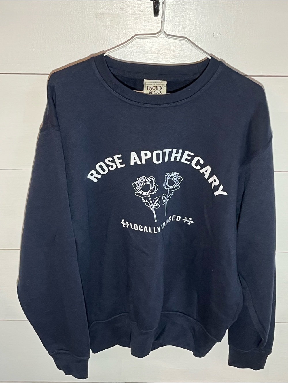 Unisex Black ‘Rose Apothecary' Graphic Sweatshirt